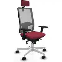 Piqueras Y Crespo Chaise de bureau , modèle 3D026N2, couleur grenat