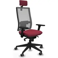 Piqueras Y Crespo Chaise de bureau , modèle 3D066G2, couleur grenat