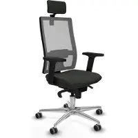 Piqueras Y Crespo Chaise de bureau , modèle 2D086G2, couleur noire
