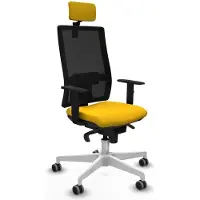 Piqueras Y Crespo Chaise de bureau , modèle 1D026G2, couleur jaune