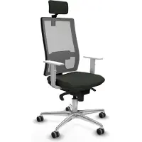 Piqueras Y Crespo Chaise de bureau , modèle 4B086G2, couleur noire