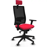 Piqueras Y Crespo Chaise de bureau , modèle 3D066G2, couleur rouge