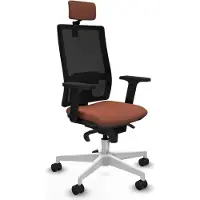 Piqueras Y Crespo Chaise de bureau modèle 2D026N2, couleur marron