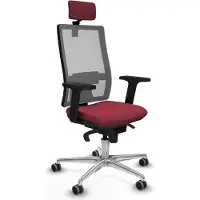 Piqueras Y Crespo Chaise de bureau 2D086G2, couleur grenat