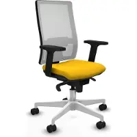 Piqueras Y Crespo Chaise de bureau 2D026N0, couleur jaune
