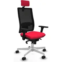 Piqueras Y Crespo Chaise de bureau , modèle 3D026N2, couleur rouge