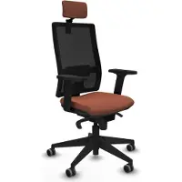 Piqueras Y Crespo Chaise de bureau , modèle 2D066G2, couleur marron