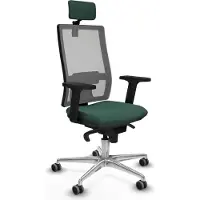 Piqueras Y Crespo Chaise de bureau , modèle 2D086G2, couleur verte