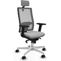 Piqueras Y Crespo Chaise de bureau 2D026N2, couleur gris clair