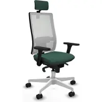 Piqueras Y Crespo Chaise de bureau , modèle 3D026N2, couleur verte