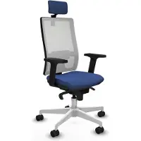 Piqueras Y Crespo Chaise de bureau 2D026N2, couleur bleu marine