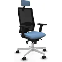 Piqueras Y Crespo Chaise de bureau 2D026N2, couleur bleu ciel