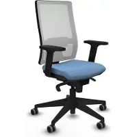 Piqueras Y Crespo Chaise de bureau 2D066G0, couleur bleu ciel
