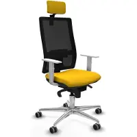 Piqueras Y Crespo Chaise de bureau , modèle 4B086G2, couleur jaune