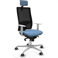 Piqueras Y Crespo Chaise de bureau , modèle 4B086G2, couleur bleu ciel
