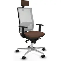 Piqueras Y Crespo Chaise de bureau , modèle 1D086N2, couleur marron foncé