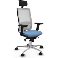 Piqueras Y Crespo Chaise de bureau 2D086N1, couleur bleu ciel