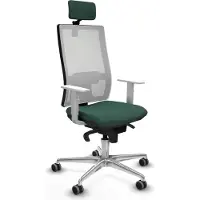 Piqueras Y Crespo Chaise de bureau , modèle 4B086G2, couleur verte