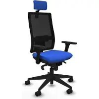 Piqueras Y Crespo Chaise de bureau , modèle 3D066N2, couleur bleue