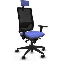 Piqueras Y Crespo Chaise de bureau , modèle 3D066N2, couleur bleu clair