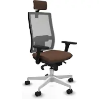 Piqueras Y Crespo Chaise de bureau , modèle 3D026N2, couleur marron foncé