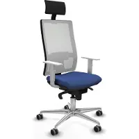 Piqueras Y Crespo Chaise de bureau , modèle 4B086G1, couleur bleu marine