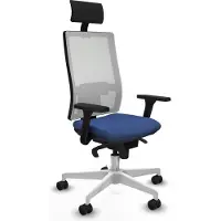Piqueras Y Crespo Chaise de bureau , modèle 3D026N1, couleur bleu marine