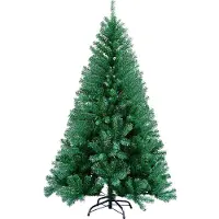 Peviasot Arbre de Noël artificiel , 150 cm, avec 400 extrémités en PVC, sapin de Noël avec pied, arbre de Noël artificiel vert