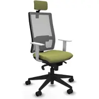 Piqueras Y Crespo Chaise de bureau , modèle 4B066N2, couleur verte