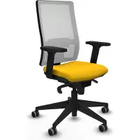 Piqueras Y Crespo Chaise de bureau , modèle 2D066G0, couleur jaune