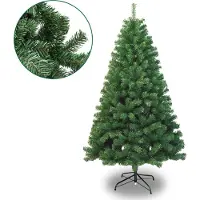 Jayseuw 150cm Arbre de Noël artificiel avec 400 pointes PVC, Sapin avec support, Arbre de Noël artificiel Vert