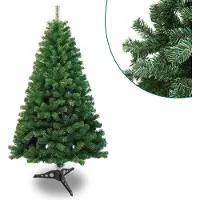 Jayseuw 120cm Arbre de Noël artificiel avec 220 pointes PVC, Sapin avec support, Arbre de Noël artificiel Vert