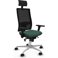Piqueras Y Crespo Chaise de bureau , modèle 3D086N1, couleur verte