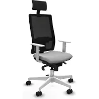 Piqueras Y Crespo Chaise de bureau , modèle 4B026N1, couleur gris clair