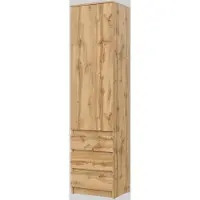RAUMHIRSCH FURNITURE Armoire raumhirsch, modèle Wotan, en chêne, dimensions : 50 x 203 x 43 cm