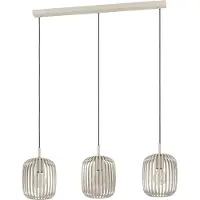 Eglo Lampe à suspension marron sable Romazzina 3 lumières