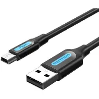 Vention Câble COMBC de , USB-A 2.0 vers Micro-USB, 0,25 m, noir PVC