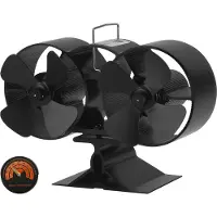 SWANEW Ventilateur de cheminée Ventilateur de poêle Ventilateur sans électricité 8 pales Ventilateur de chauffage Ventilateur Poêle sans électricité