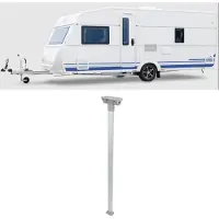 Gistuch Pieds de table rabattables à fermeture éclair de 700 mm en alliage d'aluminium, comptoir de bar pour camping-cars, caravanes, cuisines de travail, salles à manger