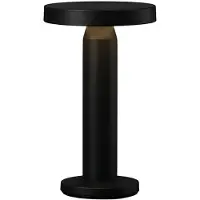 Luxus Europe - Lampe de table Solar Rio noire - Lampe de table LED solaire sans fil pour l'extérieur - Fonctionnement à l'énergie solaire et recharge USB-C