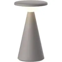 Luxus Europe - Lampe de table Zakynthos, couleur taupe - Lampe de table d'extérieur sans fil – Rechargeable