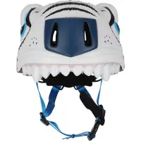 Crazy Safety Tiger, casque vélo, junior, blanc