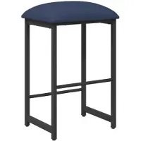 vidaXL Tabouret de bar bleu, 40 x 32 x 74 cm, matériau de bois