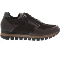 Gabor : Chaussures plates à lacets, style sportif, couleur marron, pour le quotidien