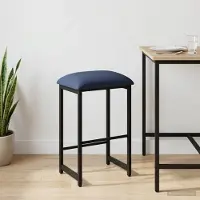Prolenta Maison Exclusive - Tabouret de bar bleu, 40 x 32 x 64 cm, en bois composite