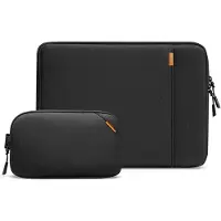 Tomtoc Housse pour ordinateur portable Defender A13, 15 pouces, noire (15", Apple, Microsoft, Vallon), Sac pour notebook, Noir