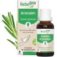Herbalgem - Romarin Bio - Complément Alimentaire - Extrait De Bourgeon Frais - Pour Digestion, Drainage, Détox - 30 ml 30 ml Goutte(S)