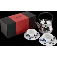 Alessi & TEA, ensemble comprenant une bouilloire et deux tasses à thé,