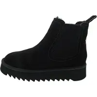 Tamaris Damen Chelsea Boots gefüttert Schwarz