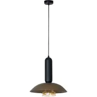 Lucide GRANTHAM - Suspension lumineuse - Diamètre 40 cm - 1 ampoule E27 - Couleur : Marron | Collection : Essential